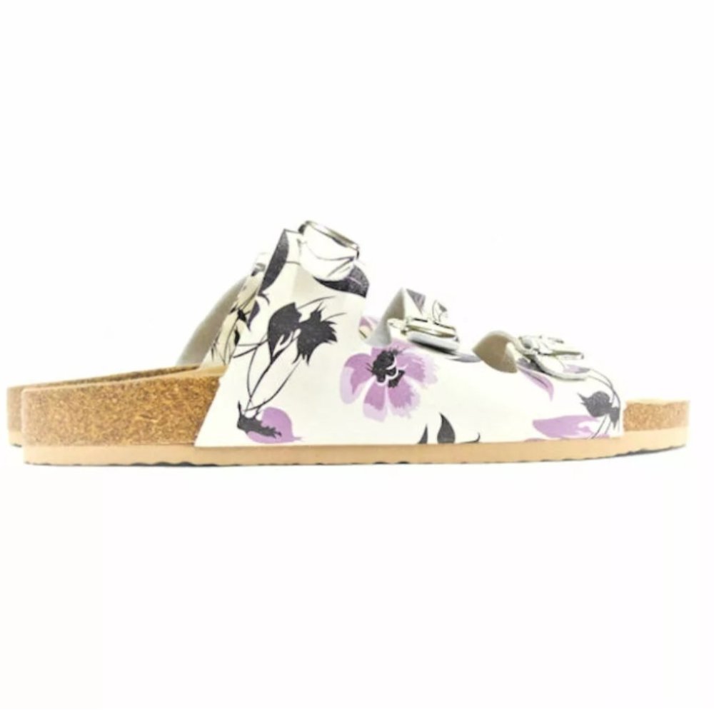WOMEN'S GOLD COAST BUCKLES SLIDE COMFORTABLE SANDA - Picture 4 of 5